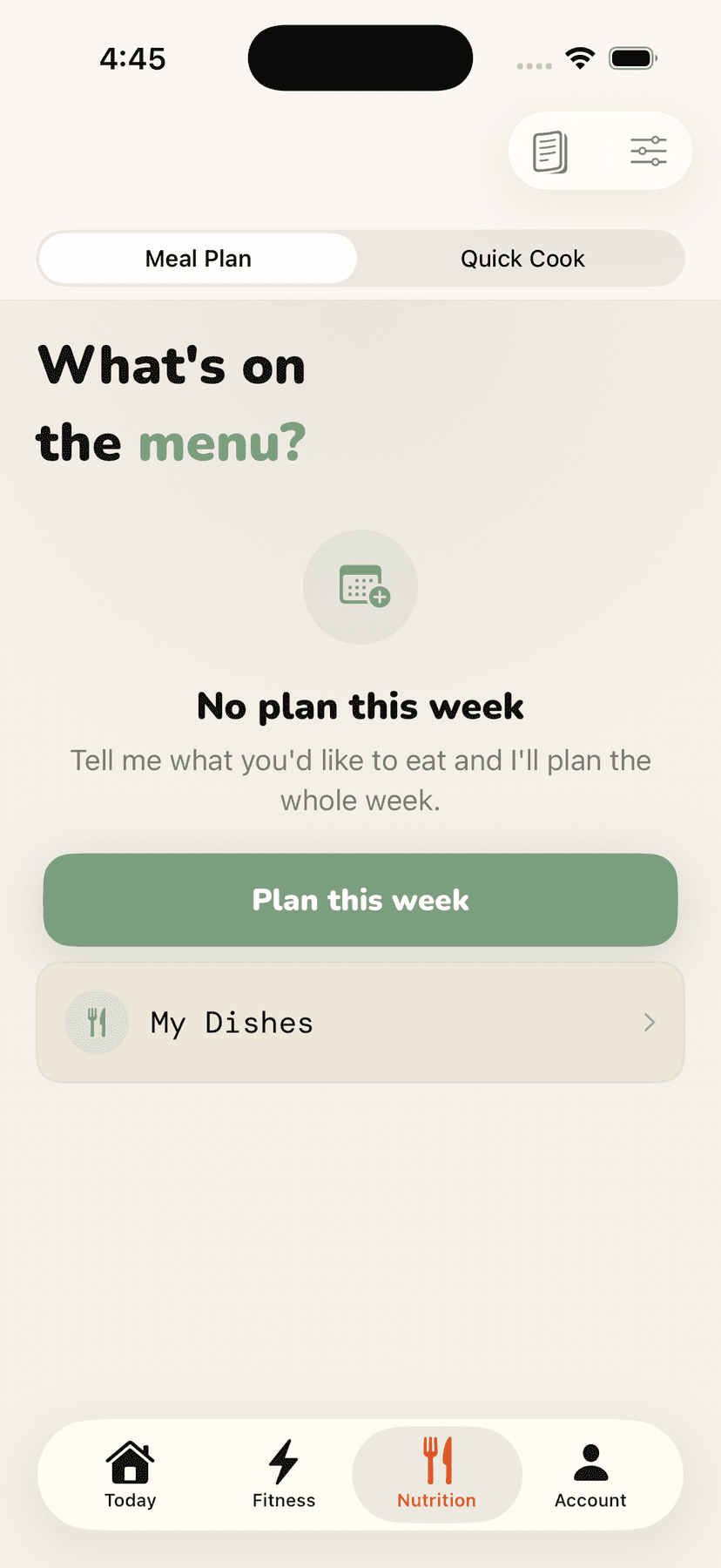Meal Prep hub
